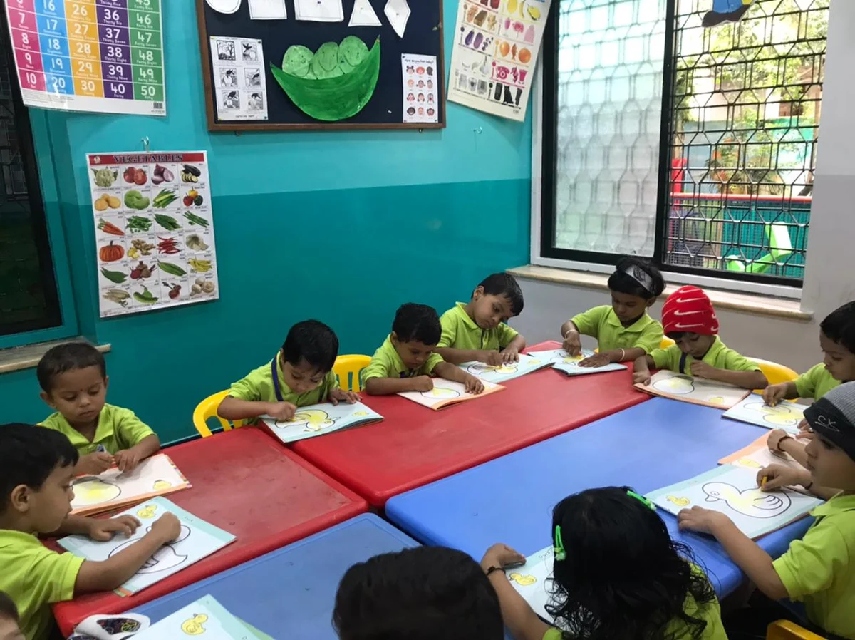 Classroom learning session at Tiny Tots Preschool
